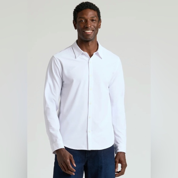 Men’s True Classic Long Sleeve Stretch Oxford - Picture 1 of 3